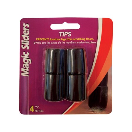 MAGIC SLIDERS LEG TIP VNL BLK 7/8""4PK 97077